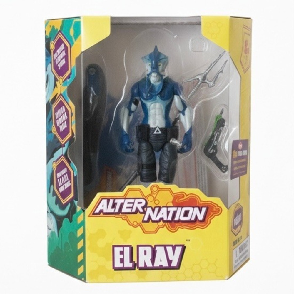 Alter Nation El Ray Action Figure Energy Conductive Harpoon Spear Pistol Cannon
